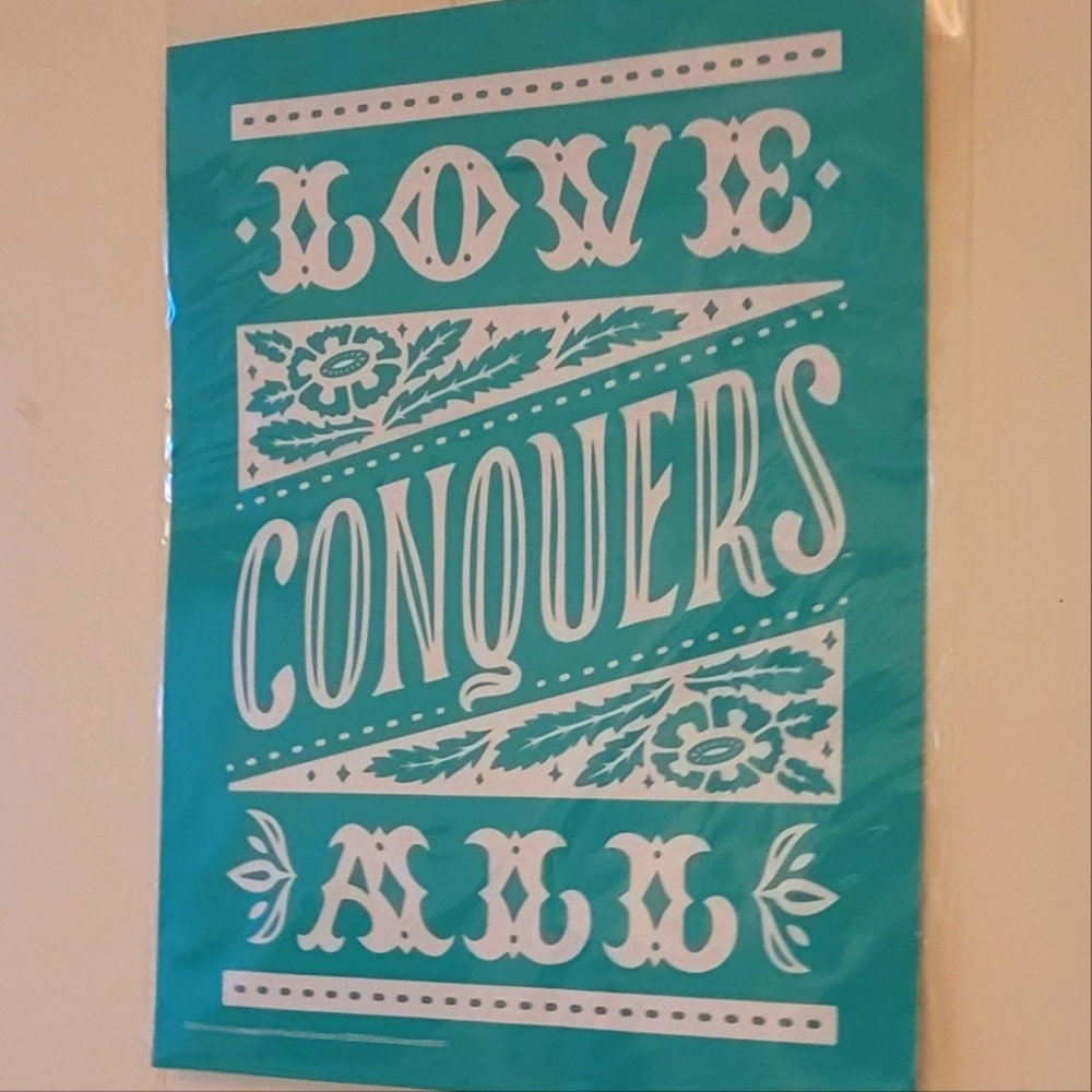 NEW Retired Chalk Couture Reusable Transfer Love Conquers All May Club Couture